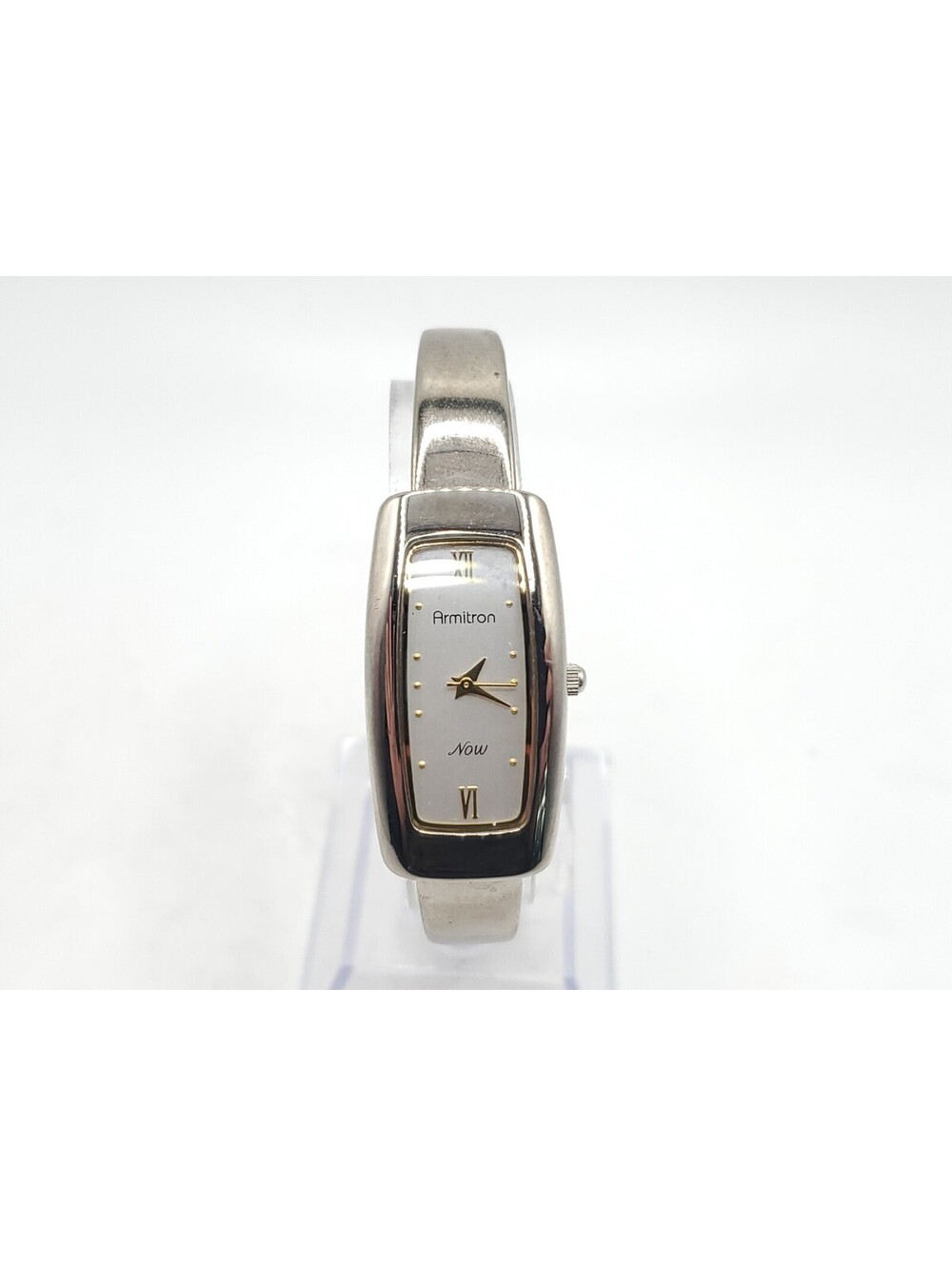 Armitron Now Quartz Watch Women's New Battery Silver Tone White Dial 18mm